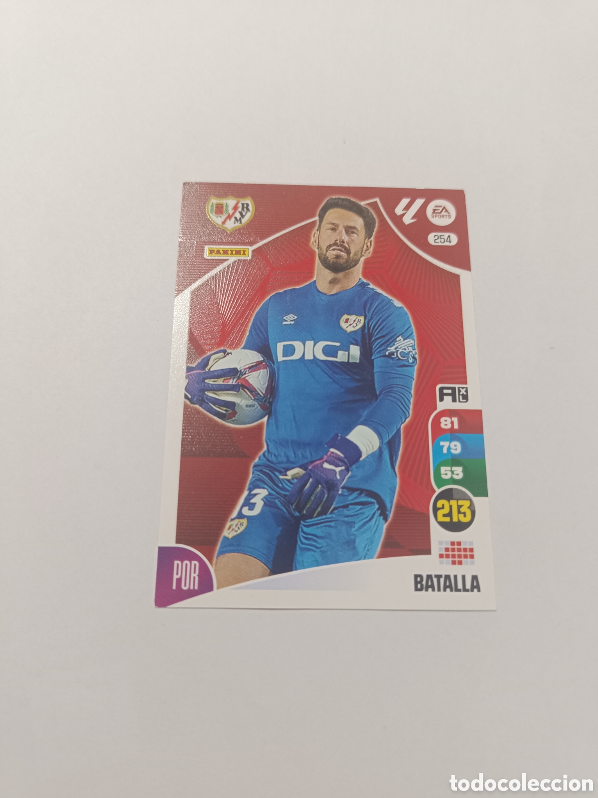 Cromos de f&uacute;tbol: Adrenalyn 24-25 rayo vallecano 254 batalla
