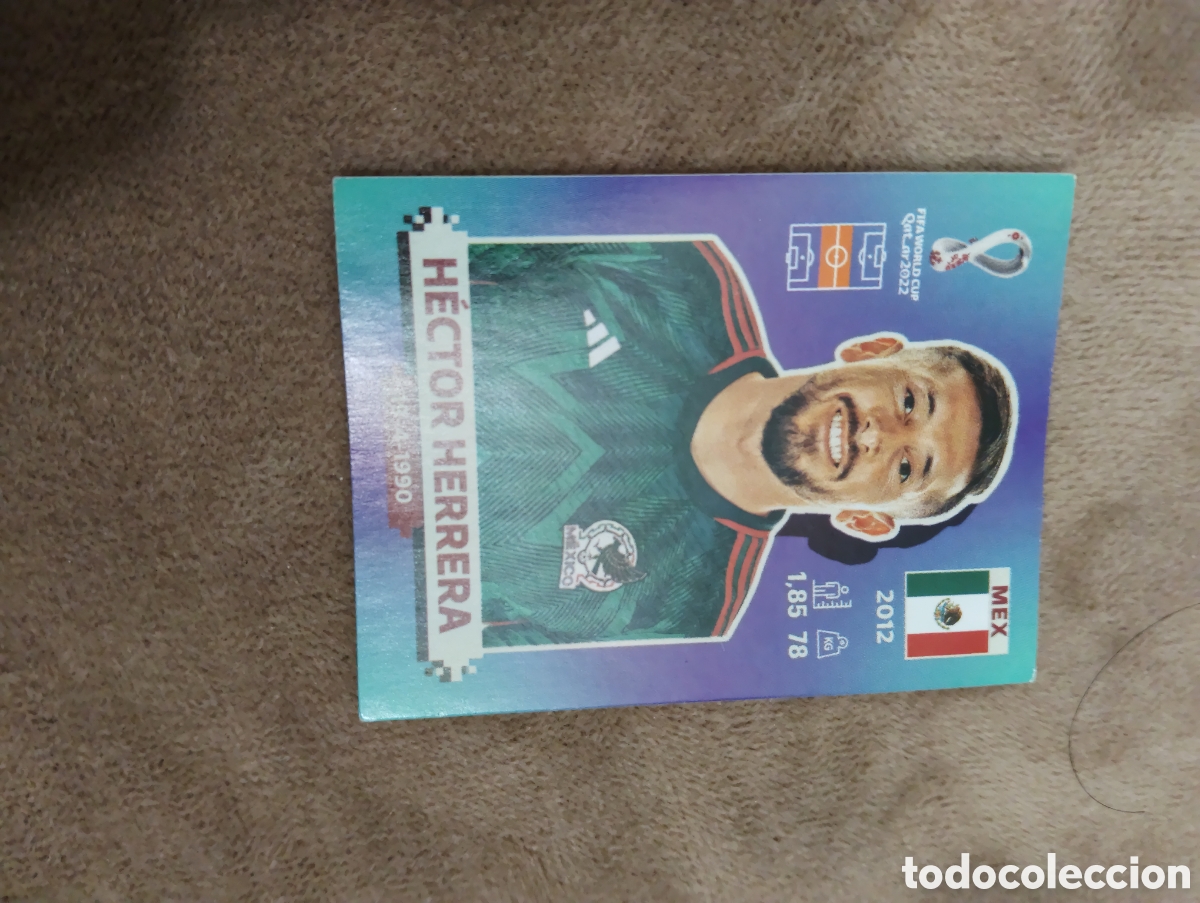 Cromos de f&uacute;tbol: MEX 15 HECTOR HERRERA (MEXICO) MUNDIAL QATAR 2022 PANINI