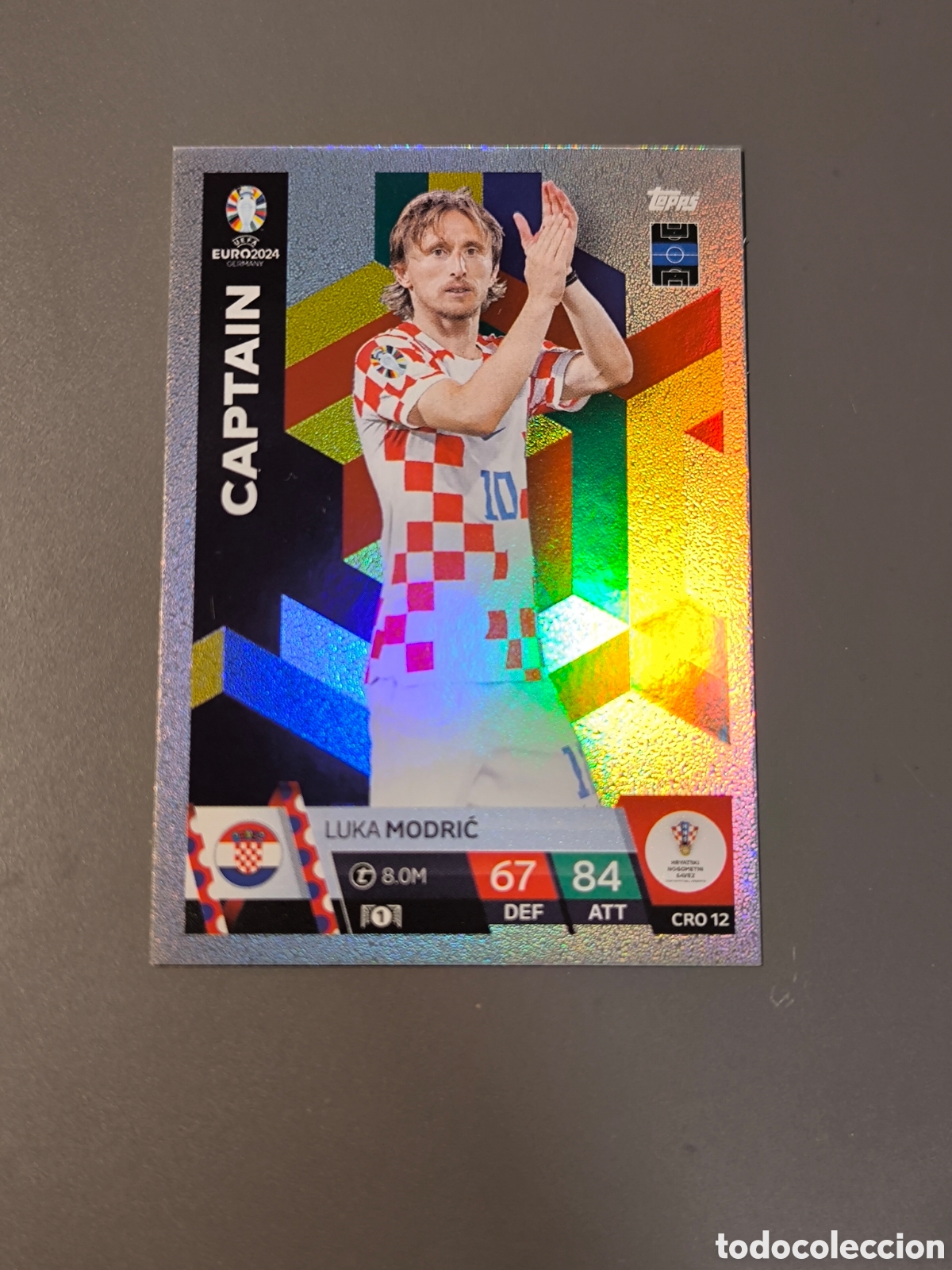 Cromos de f&uacute;tbol: LUKA MODRIC Croacia 12 Captain Match Attax Euro 2024