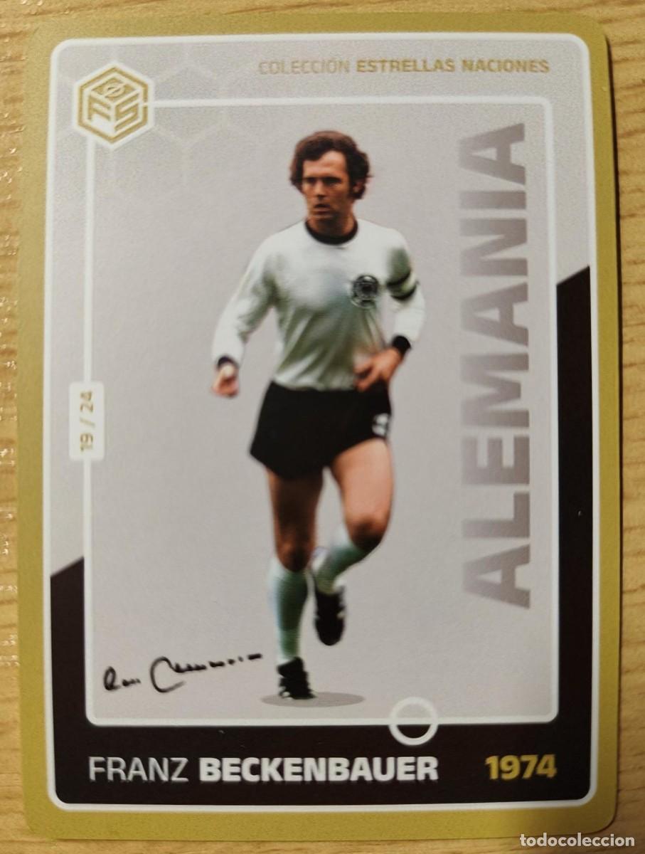 Cromos de f&uacute;tbol: CARD FOOTBALL BECKENBAUER COLECCION ESTRELLAS NACIONALES ALEMANIA 1974 19/24