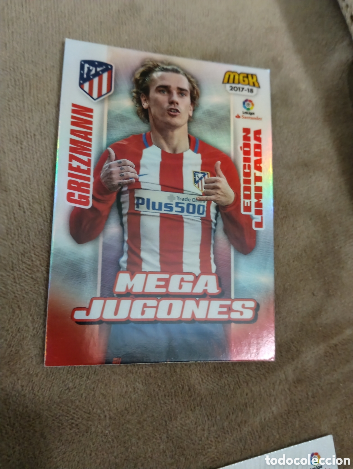 Football Stickers: 70 B - Griezmann - Atletico - Mega Jugones Limitada - MGK - Megacracks LIGA 2017 2018 17 18 - PANINI