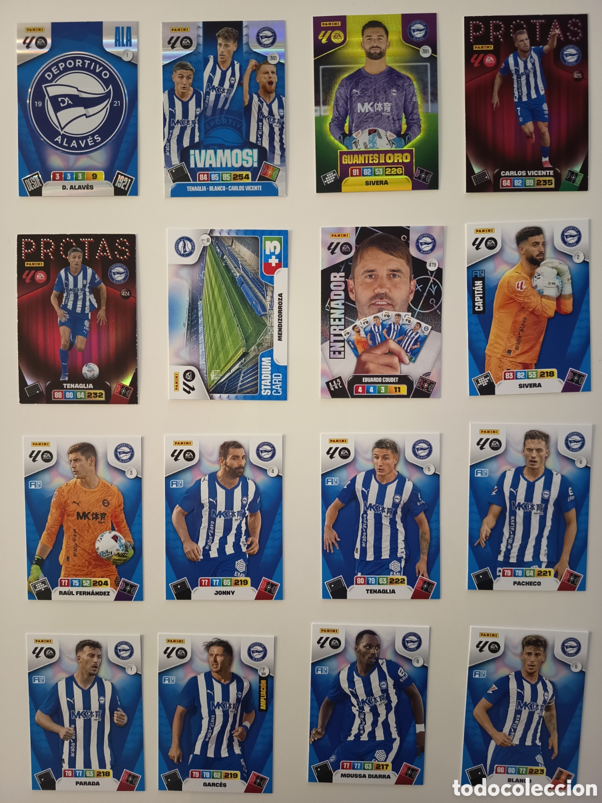 Football Stickers: Lote Deportivo Alav&eacute;s Adrenalyn 2025-2026