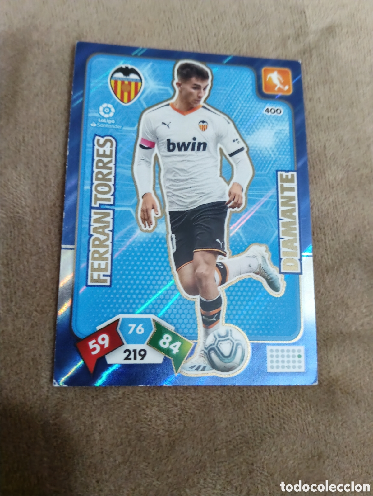 Cromos de f&uacute;tbol: FERRAN TORRES DIAMANTE #400 VALENCIA CF - ADRENALYN XL LIGA 2019 2020 - PANINI 19 20 CROMO FUTBOL
