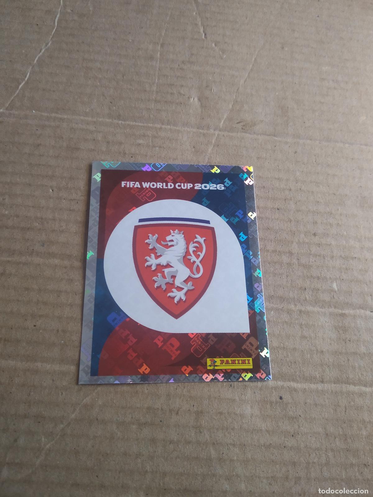 Cromos de f&uacute;tbol: CZE 1 ESCUDO REPUBLICA CHECA CROMO FUTBOL PANINI MUNDIAL 2026 WORLD CUP COPA MUNDO