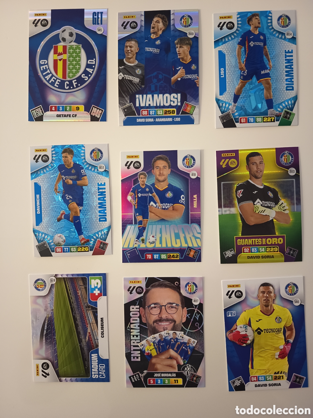 Cromos de f&uacute;tbol: Lote Getafe adrenalyn