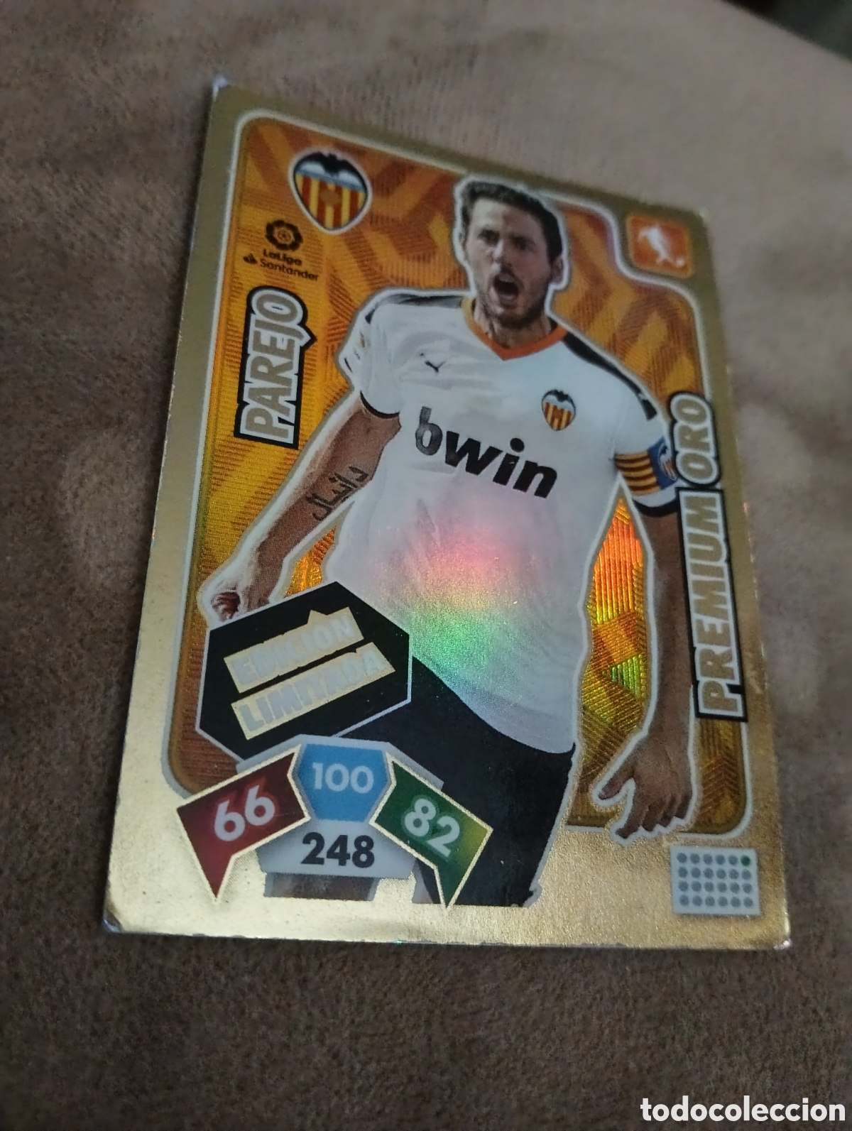 Football Stickers: PAREJO / PREMIUM ORO EDICI&Oacute;N LIMITADA (VALENCIA) ADRENALYN XL PANINI 2019 2020 19 20 CROMO FICHA LFP