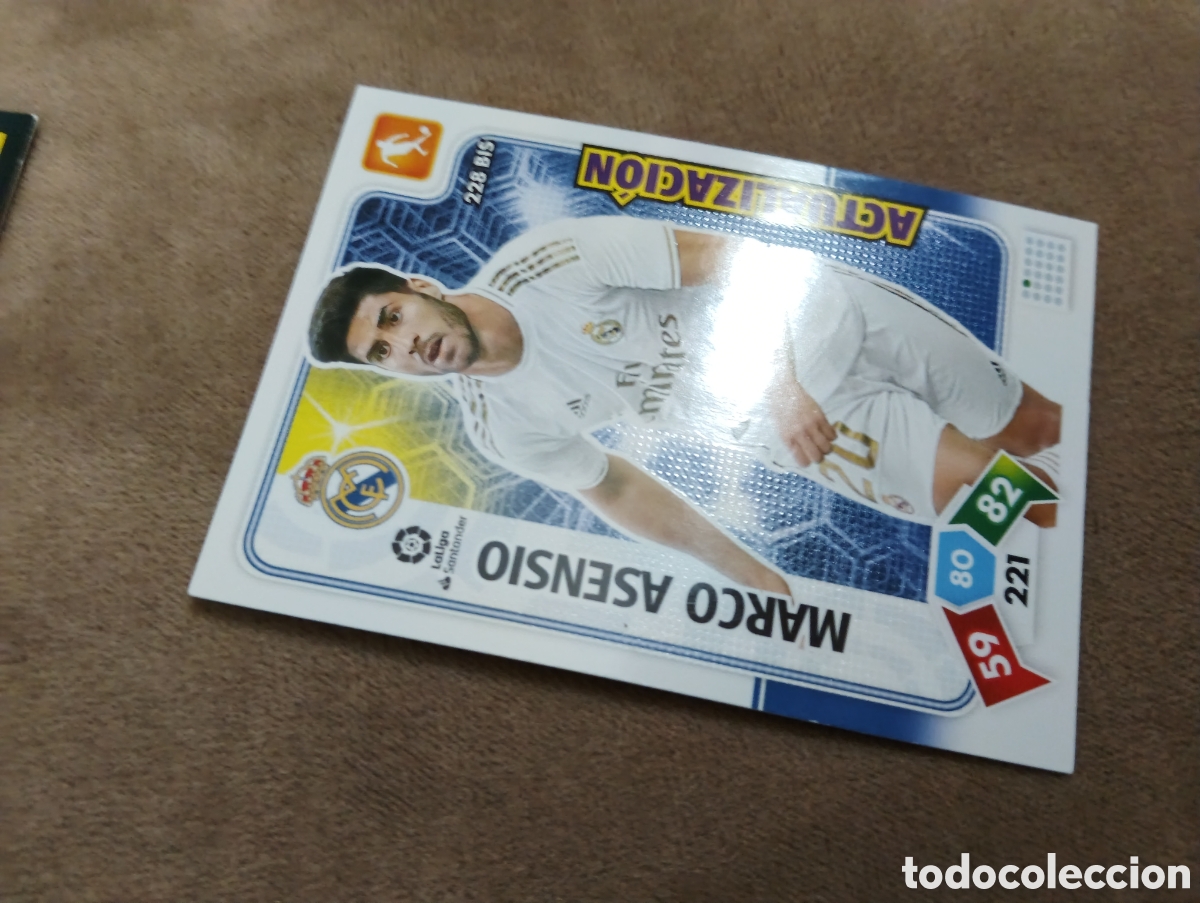 Cromos de f&uacute;tbol: ADRENALYN XL 2019 2020 19 20 PANINI MARCO ASENSIO N&ordm; 228 BIS ACTUALIZACI&Oacute;N REAL MADRID ALBUM LIGA