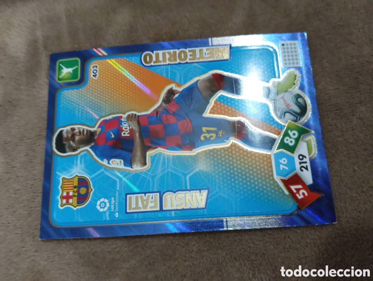 Cromos de f&uacute;tbol: L1 ANSU FATI F. C. BARCELONA 403 METEORITO PANINI ADRENALYN XL LIGA 2019/20 19 20