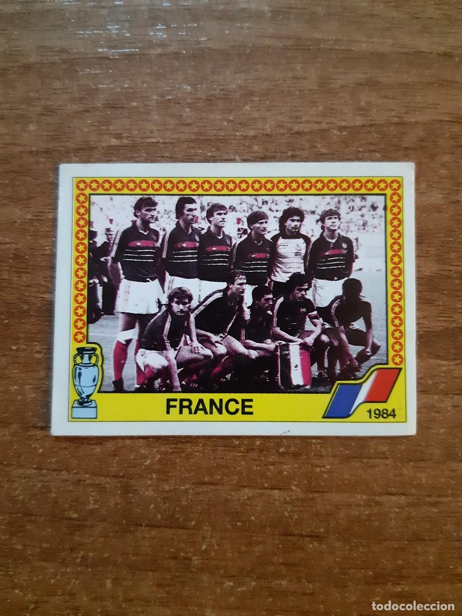 Cromos de f&uacute;tbol: N&deg;17 ALINEACI&Oacute;N FRANCIA CAMPEON 1984 EURO 88 PANINI EUROCOPA ALEMANIA 1988. NUNCA PEGADO, SIN PEGAR