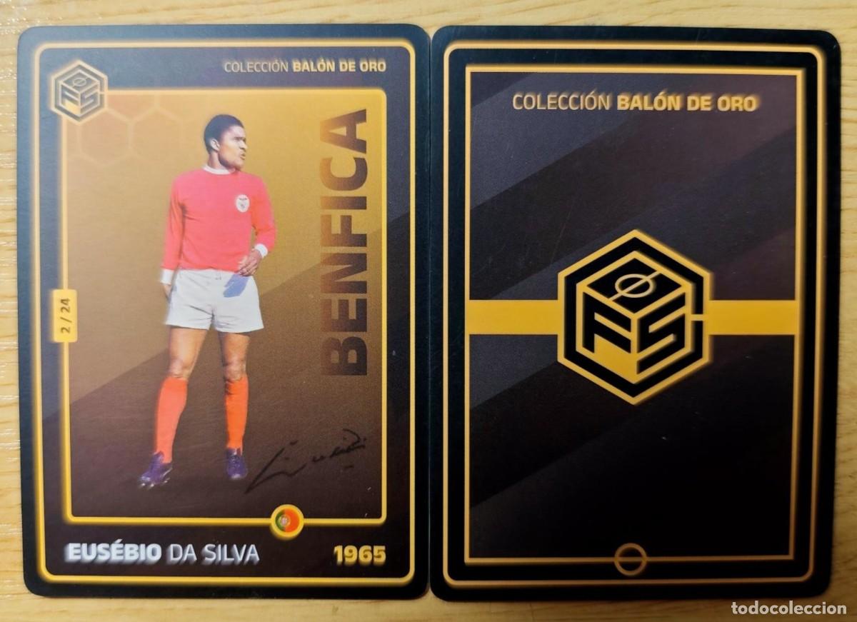 Cromos de f&uacute;tbol: CARD FOOTBALL EUSEBIO DA SILVA COLECCION BALON DE ORO 1965 BENFICA 2/24
