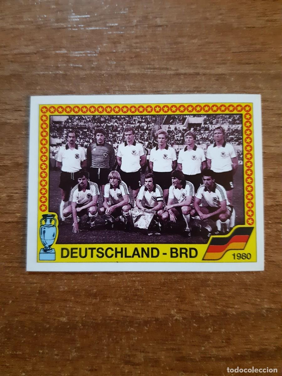 Cromos de f&uacute;tbol: N&deg;16 ALINEACI&Oacute;N ALEMANIA CAMPEON 1980 EURO 88 PANINI EUROCOPA ALEMANIA 1988. NUNCA PEGADO, SIN PEGAR