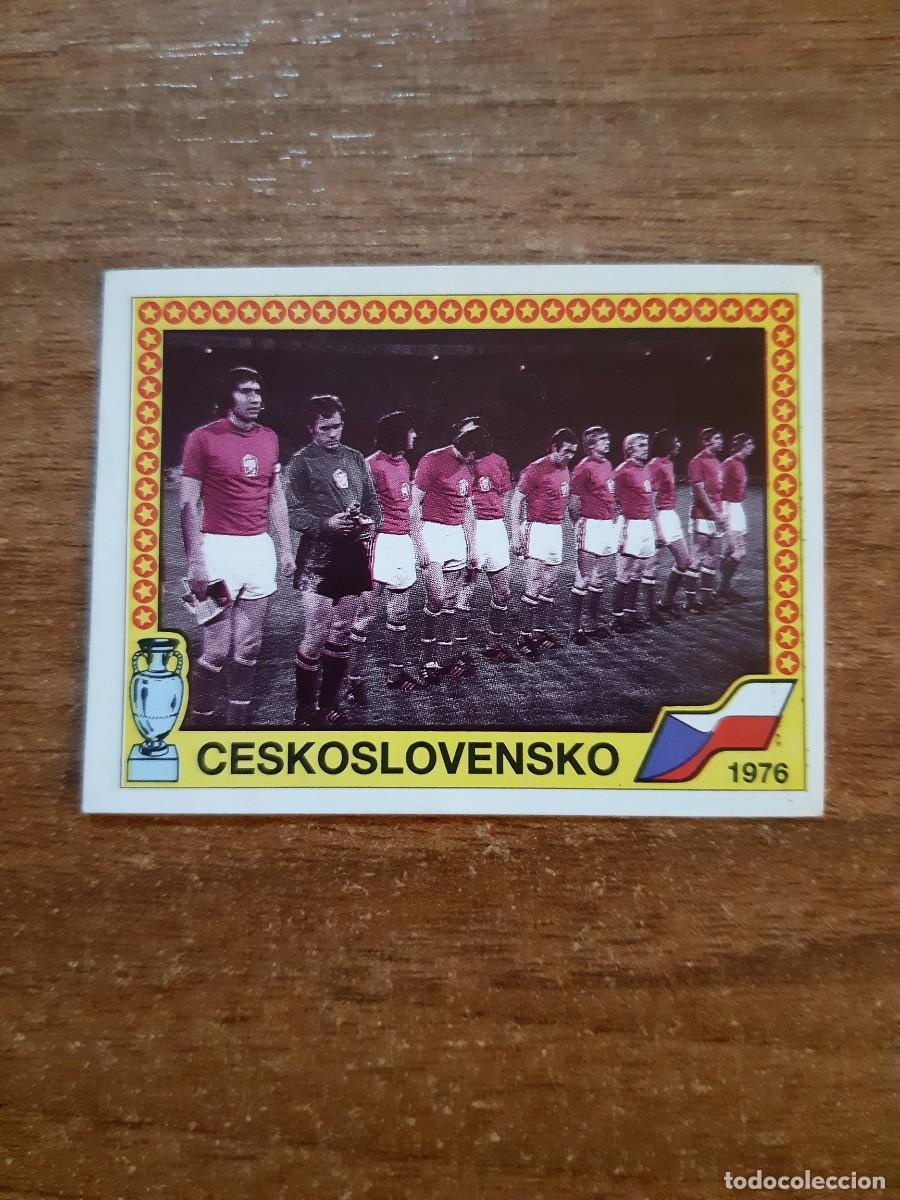 Cromos de f&uacute;tbol: N&deg;13 ALINEACI&Oacute;N CHECOSLOVAQUIA CAMPEON 1976 EURO 88 PANINI EUROCOPA ALEMANIA 1988. NUNCA PEGADO