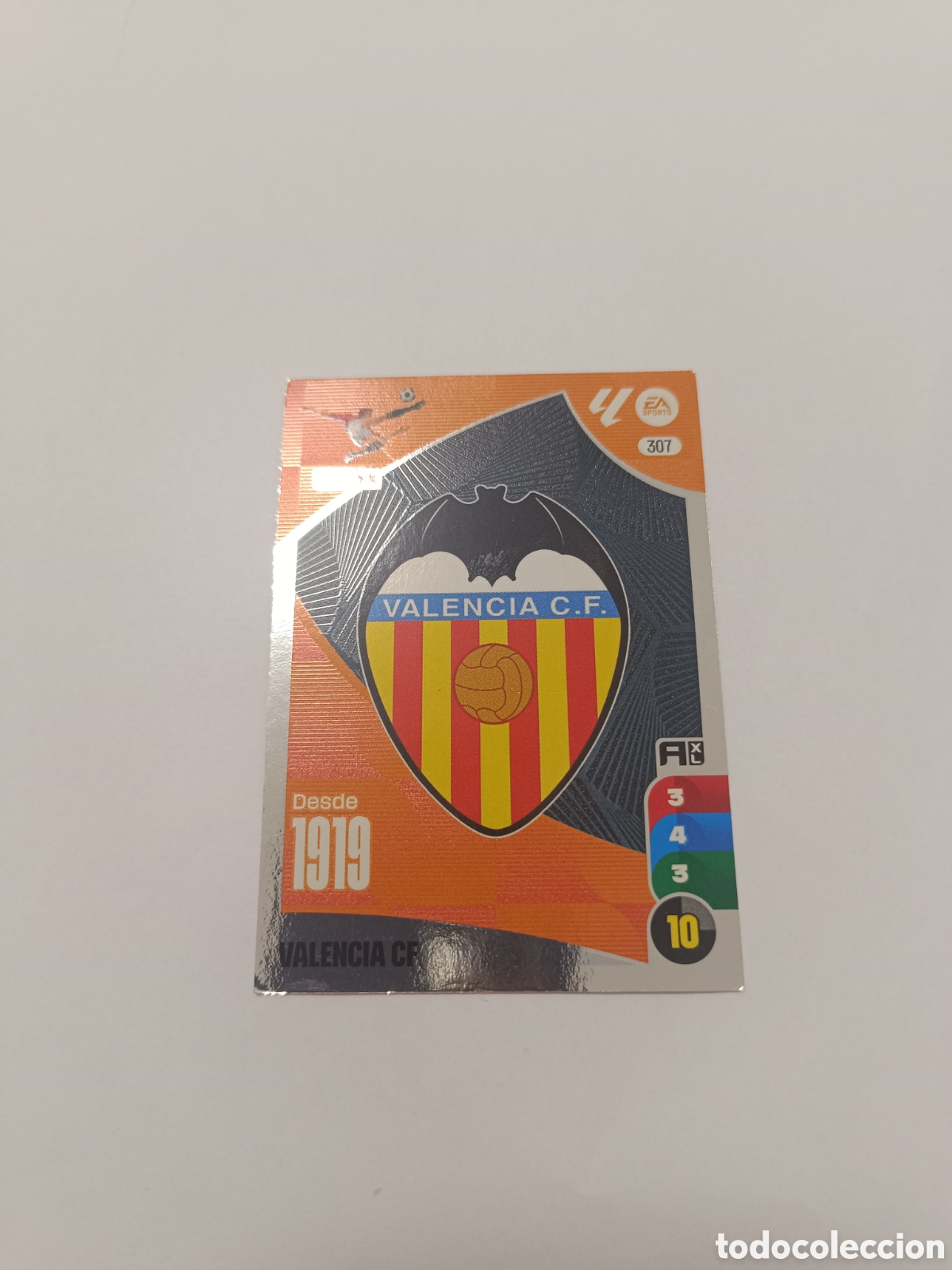 Cromos de f&uacute;tbol: Adrenalyn 24-25 valencia 307 escudo