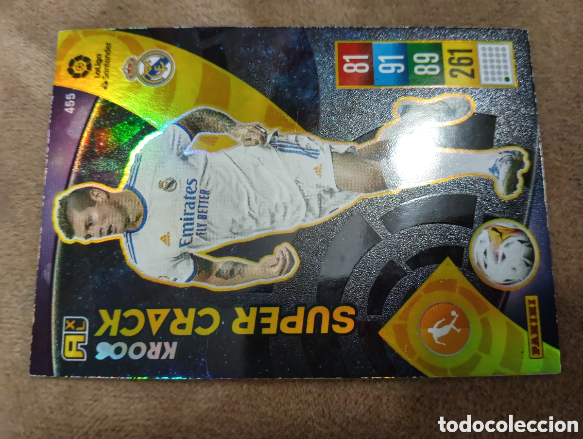Cromos de f&uacute;tbol: 455 KROOS REAL MADRID SUPER CRACK PANINI ADRENALYN XL 2021-22