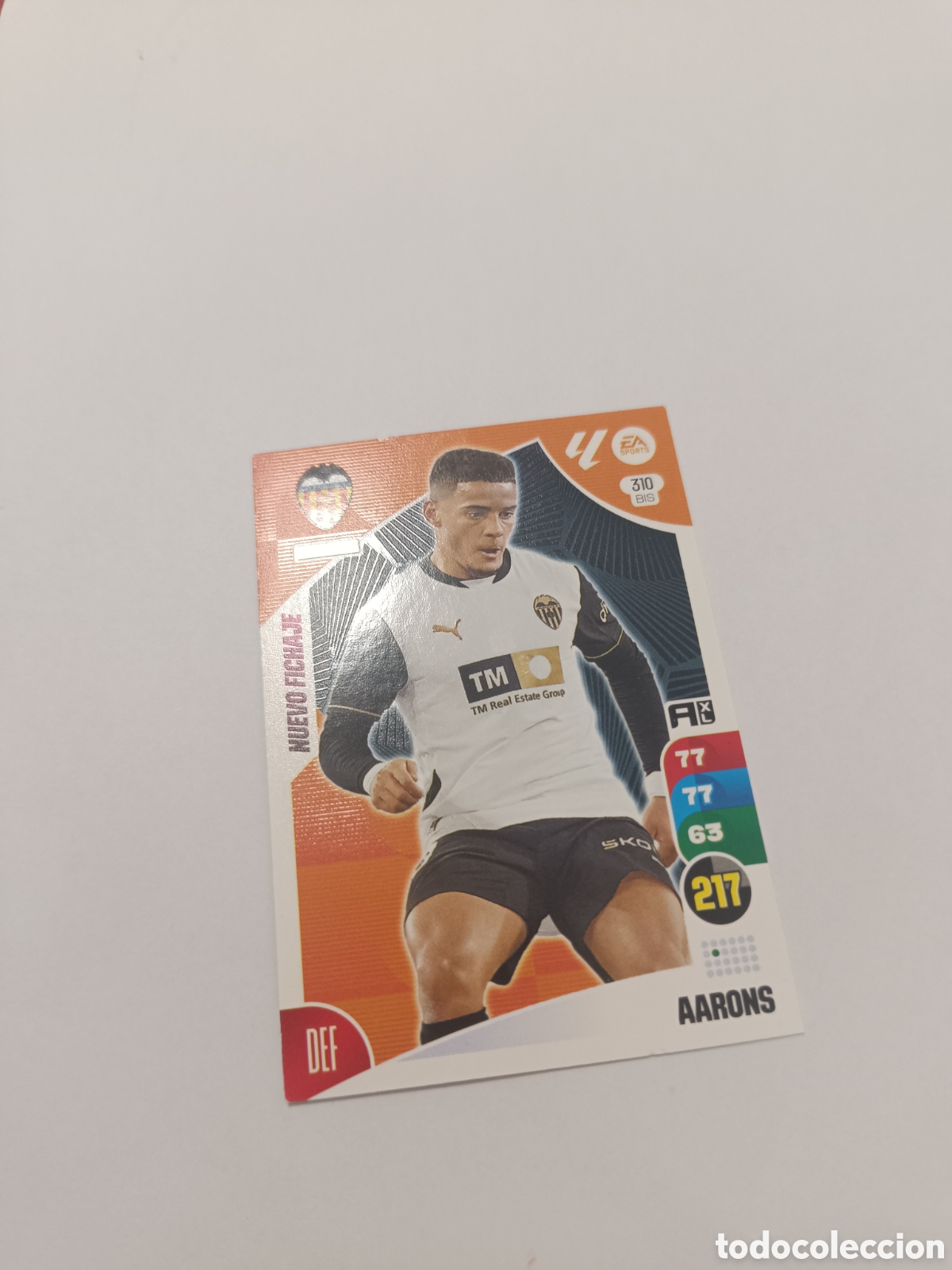 Cromos de f&uacute;tbol: Adrenalyn 24-25 valencia 310 bis aarons