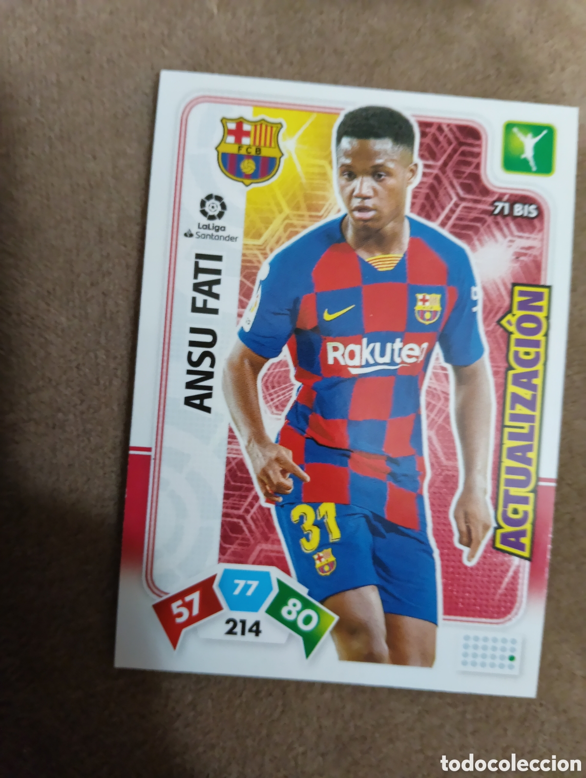 Cromos de f&uacute;tbol: L1 ANSU FATI F. C. BARCELONA 71 BIS ACTUALIZACION PANINI ADRENALYN XL LIGA 2019/20 19 20
