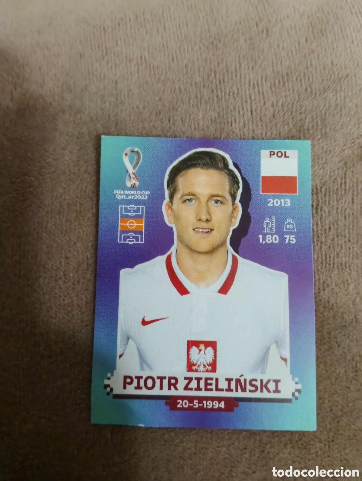 Cromos de f&uacute;tbol: QATAR 2022 WORLD CUP STICKER ZIELINSKI POLONIA