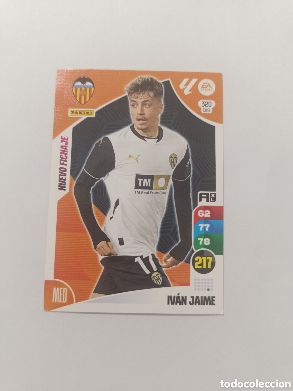 Cromos de f&uacute;tbol: Adrenalyn 24-25 valencia 320 bis Iv&aacute;n Jaime