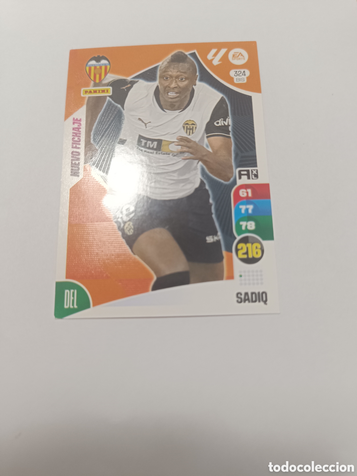 Cromos de f&uacute;tbol: Adrenalyn 24-25 valencia 324 bis sadiq