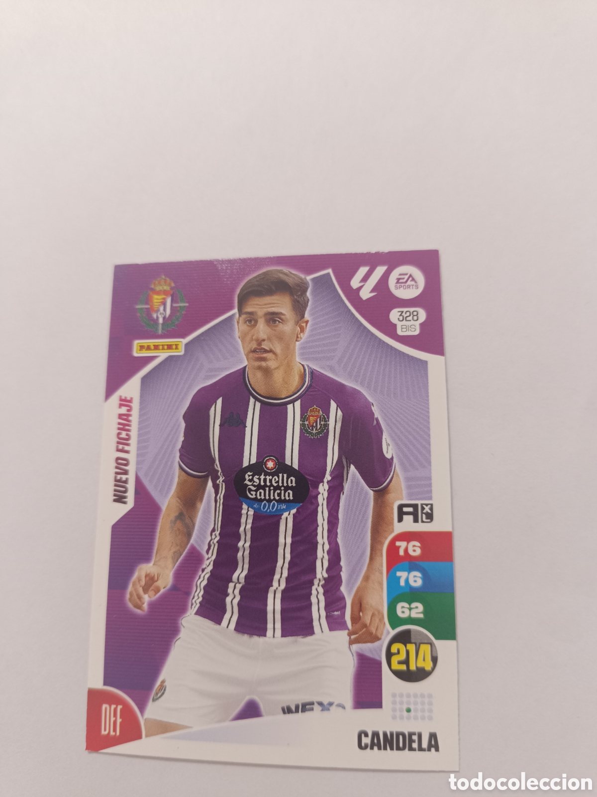 Fu&szlig;ball-Sticker: Adrenalyn 24-25 Valladolid 328 bis candela