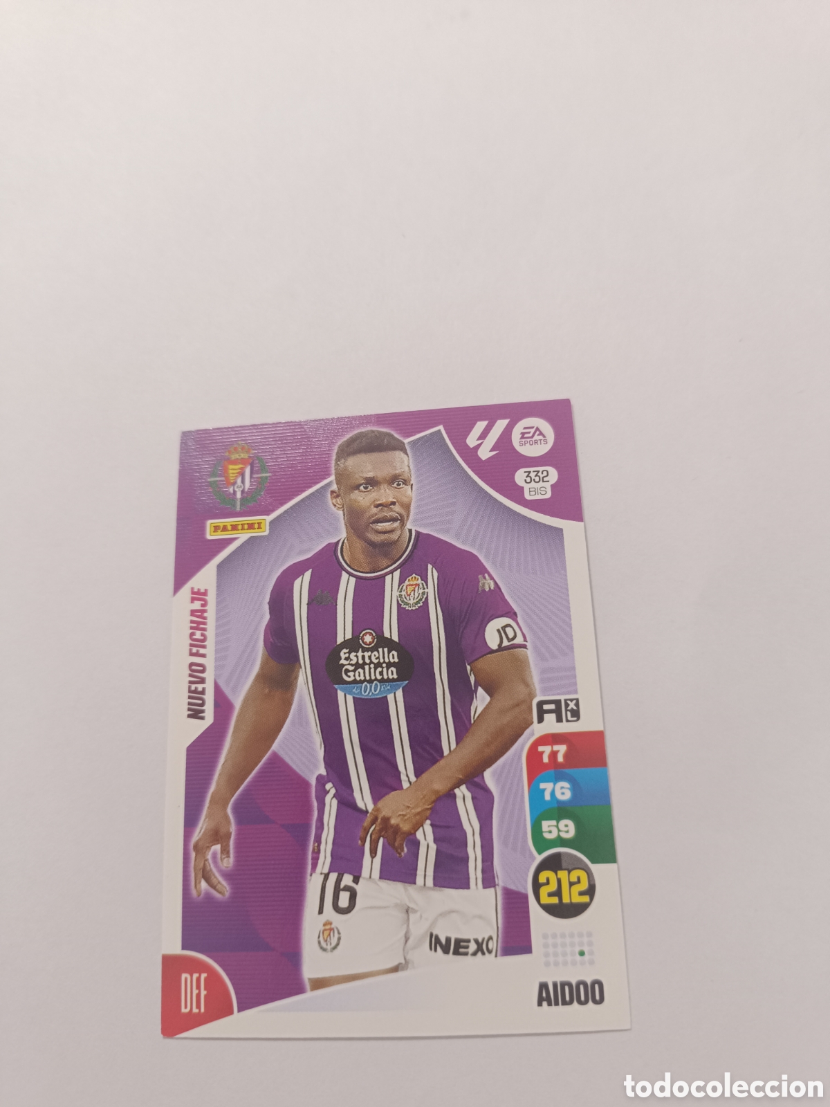 Cromos de f&uacute;tbol: Adrenalyn 24-25 Valladolid aidoo 332 bis