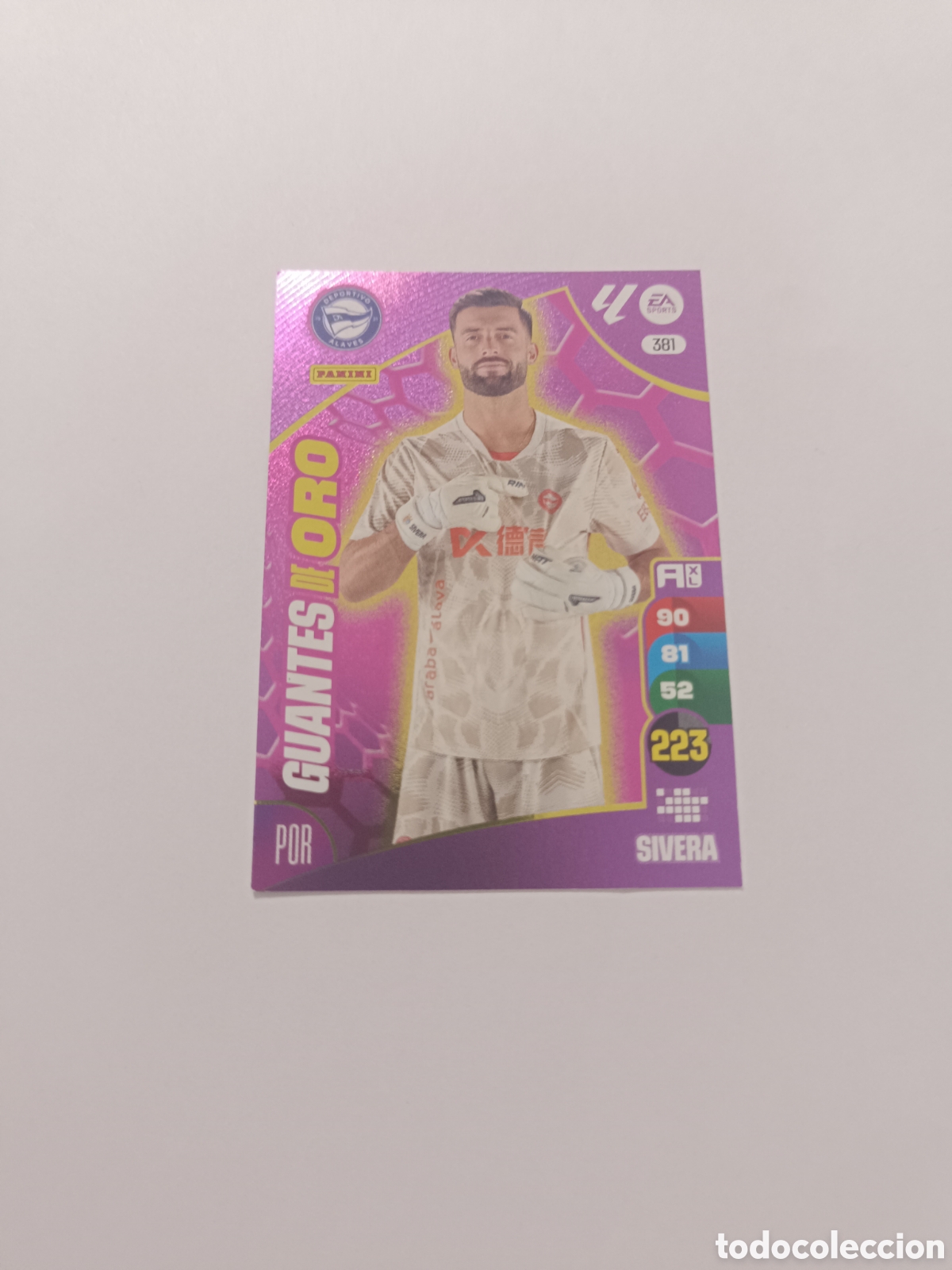 Cromos de f&uacute;tbol: Adrenalyn 24-25 guantes de oro 381 sivera