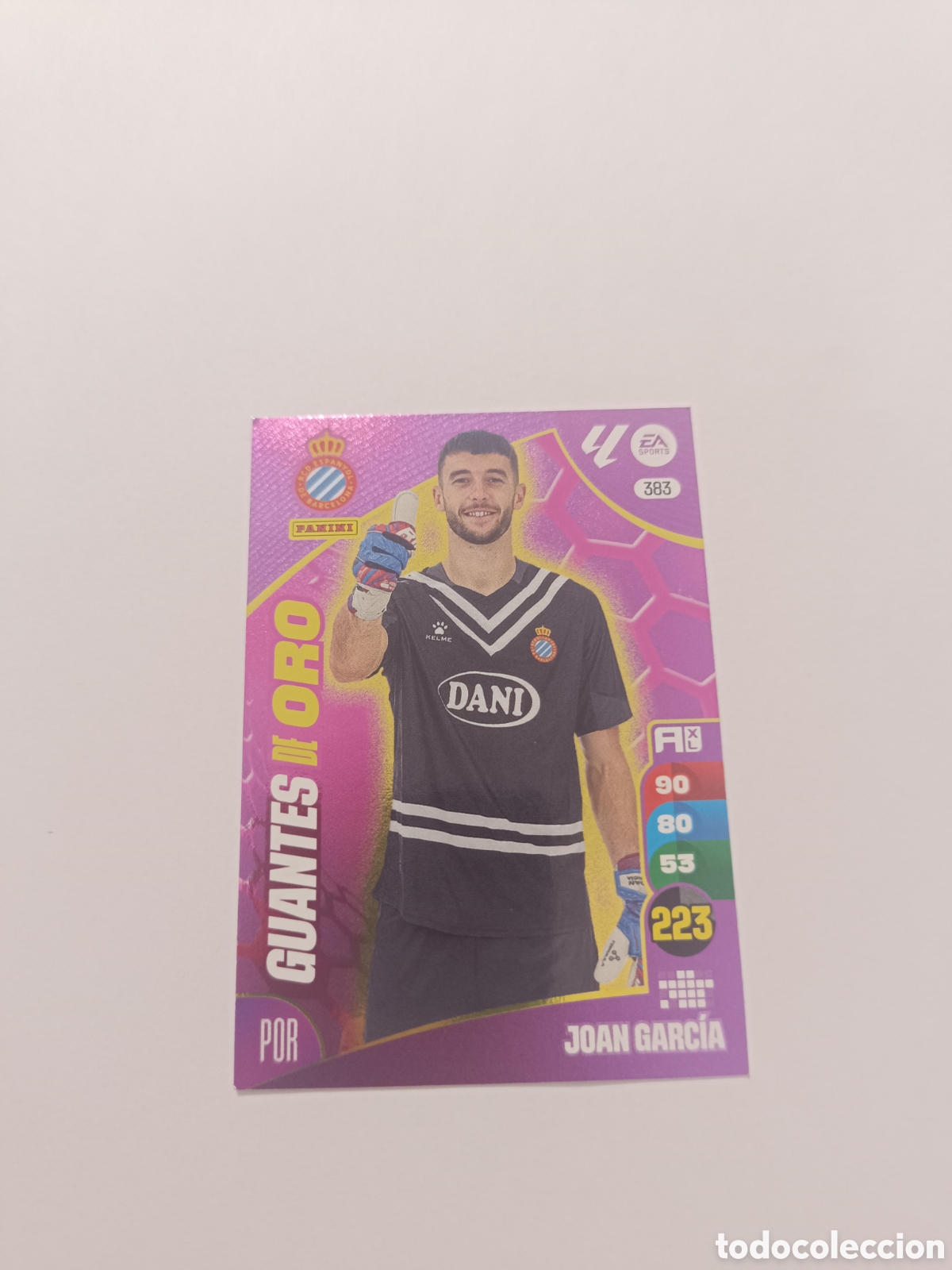 Cromos de f&uacute;tbol: Adrenalyn 24-25 guantes de oro 383 Joan garcia