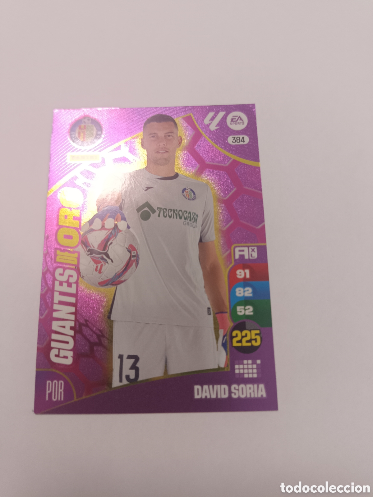 Cromos de f&uacute;tbol: Adrenalyn 24-25 guantes de oro David Soria 384