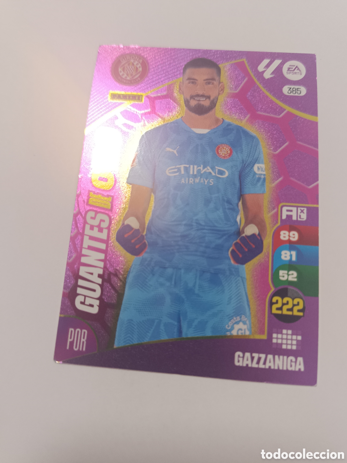Cromos de f&uacute;tbol: Adrenalyn 24-25 guantes de oro gazzaniga 385