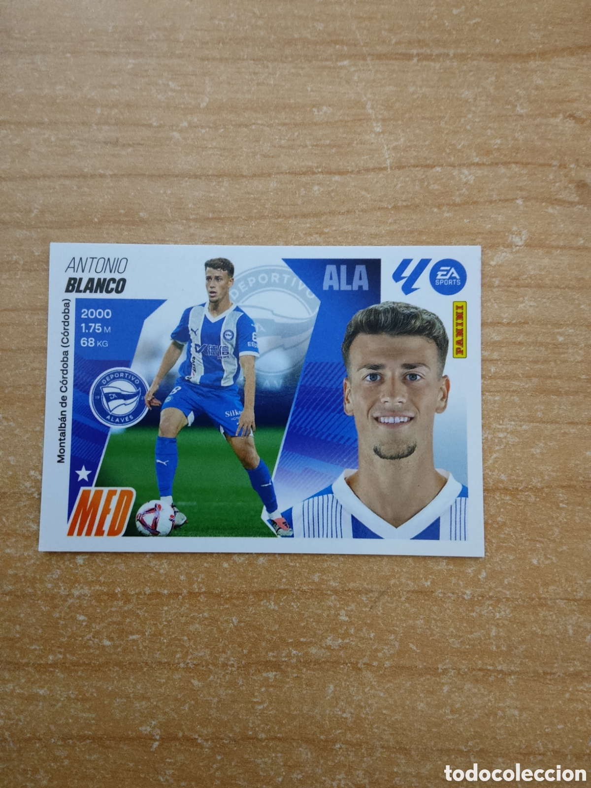 Cromos de f&uacute;tbol: 14 BLANCO ALAVES LIGA ESTE 2025 2026