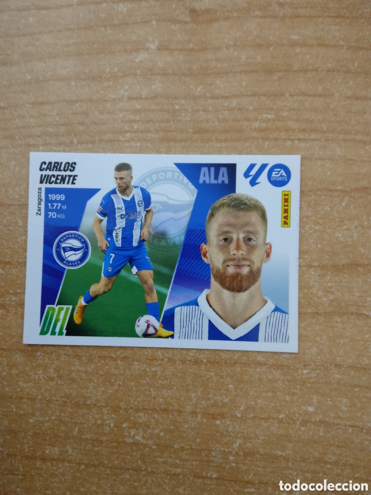 Cromos de f&uacute;tbol: 17 CARLOS VICENTE ALAVES LIGA ESTE 2025 2026