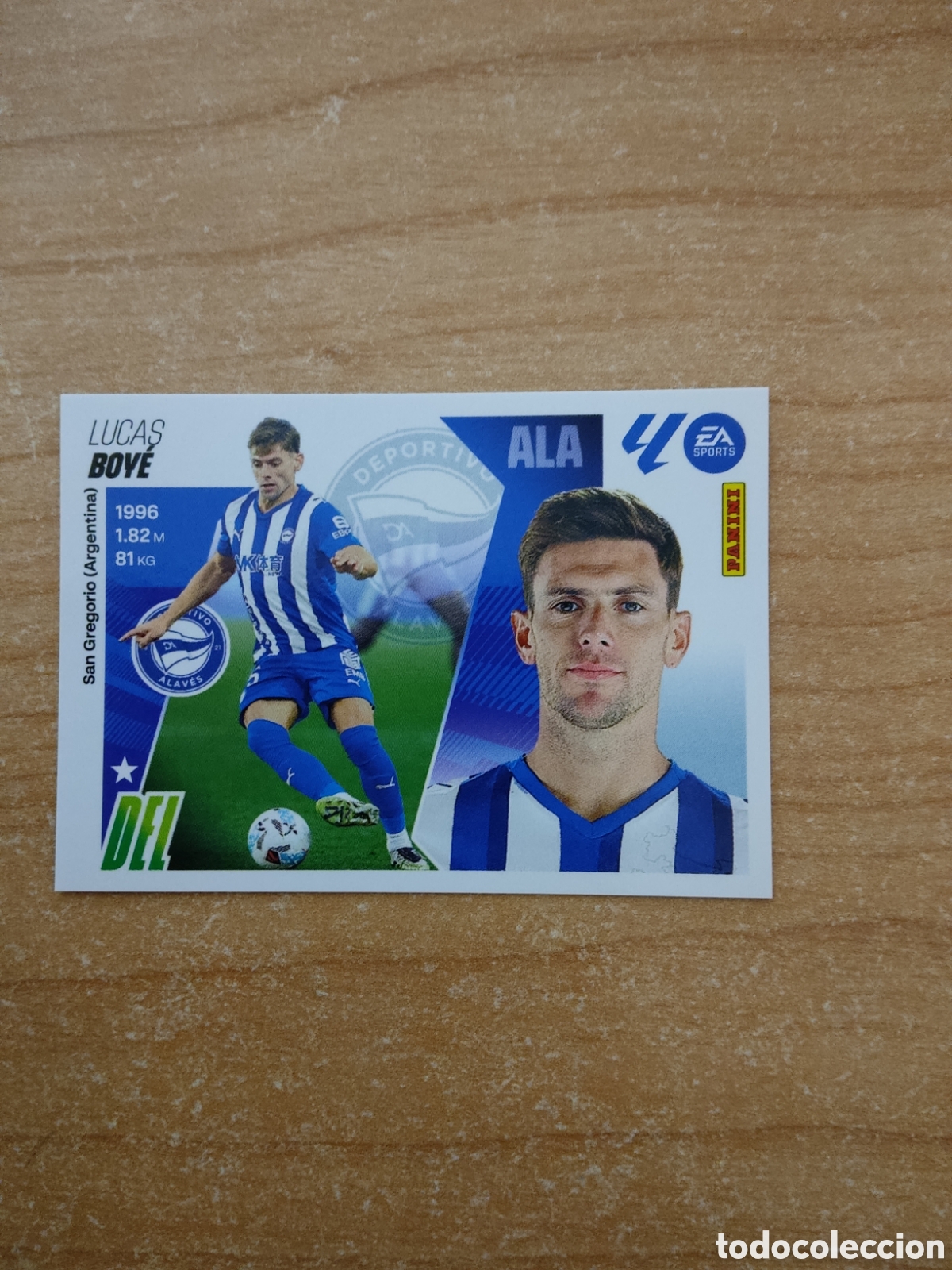 Cromos de f&uacute;tbol: 19 BIS LUCAS BOYE ALAVES LIGA ESTE 2025 2026