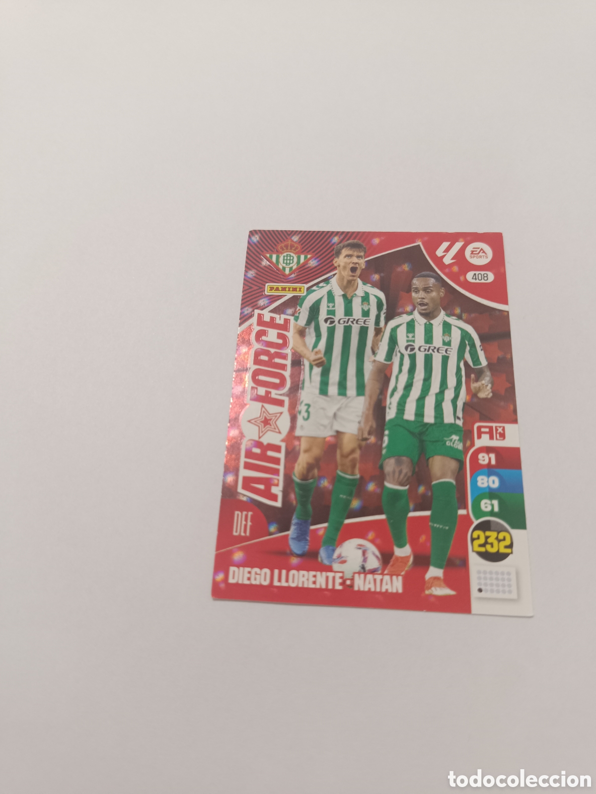 Cromos de f&uacute;tbol: Adrenalyn 24-25 Air force Betis 408