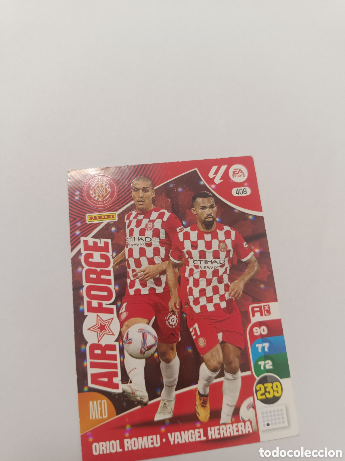 Cromos de f&uacute;tbol: Adrenalyn 24-25 Air force 409 girona