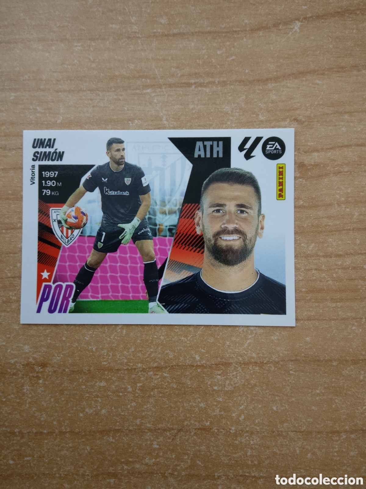 Cromos de f&uacute;tbol: 3 UNAI SIMON ATHLETIC CLUB LIGA ESTE 2025 2026