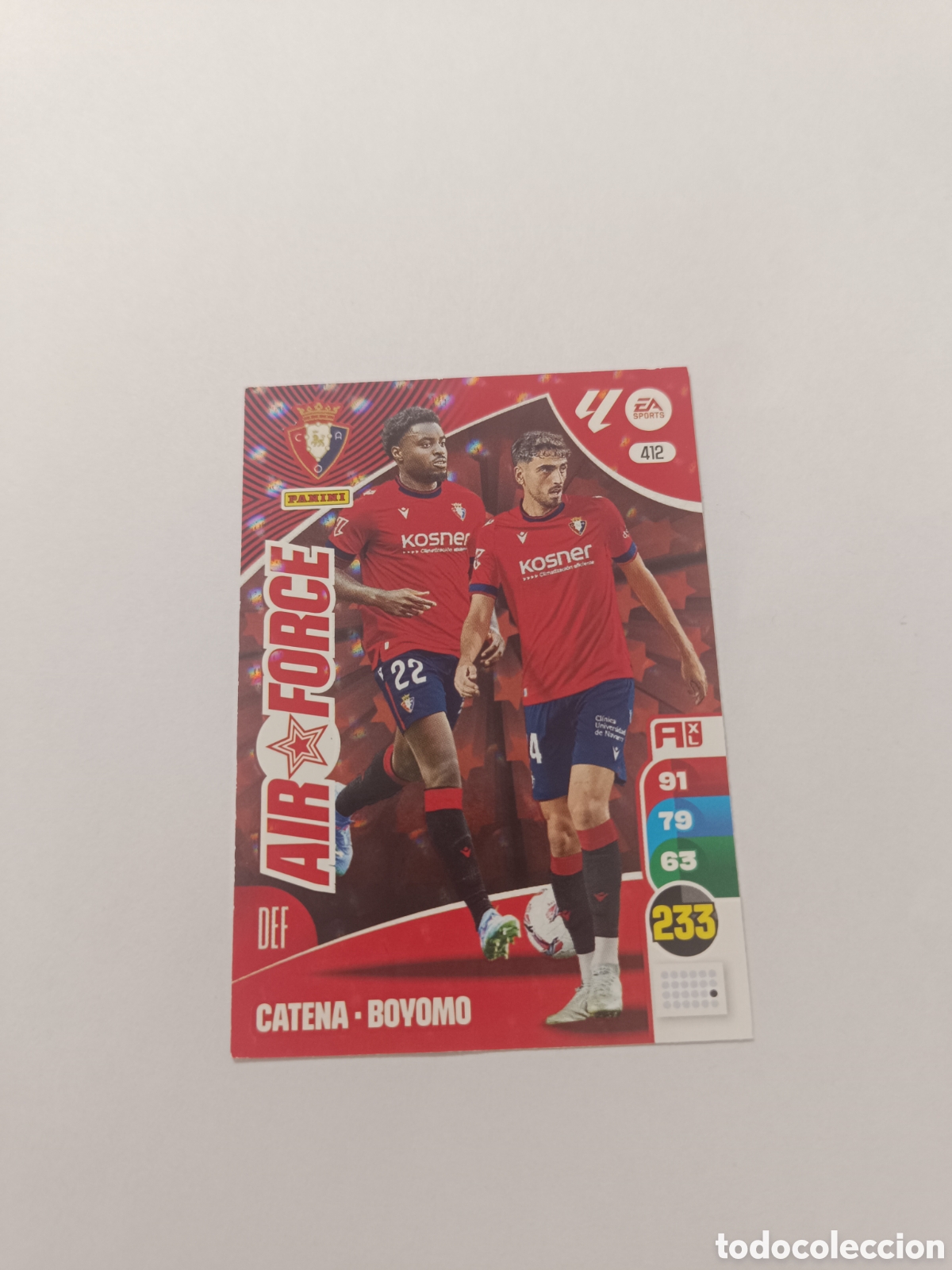 Cromos de f&uacute;tbol: Adrenalyn 24-25 Air force Osasuna 412