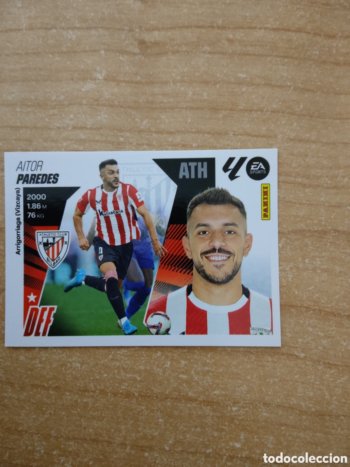 Cromos de f&uacute;tbol: 7 PAREDES ATHLETIC CLUB LIGA ESTE 2025 2026