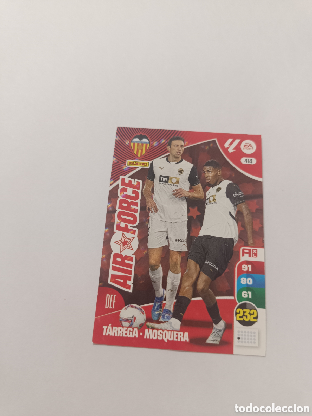 Cromos de f&uacute;tbol: Adrenalyn 24-25 Air force 414 valencia