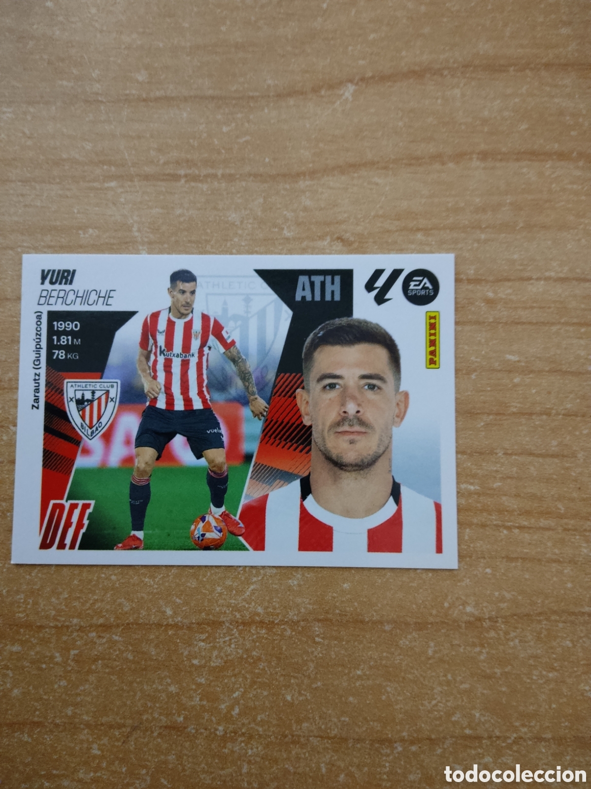 Cromos de f&uacute;tbol: 9A YURI BERCHICHE ATHLETIC CLUB LIGA ESTE 2025 2026