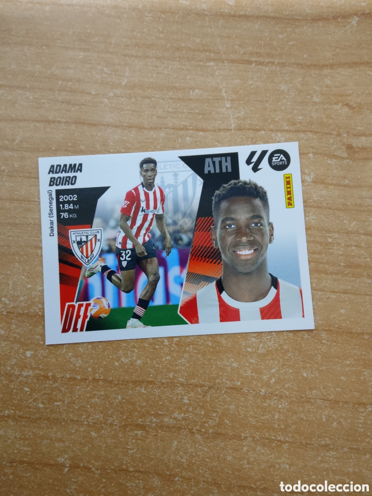 Cromos de f&uacute;tbol: 9B ADAMA BOIRO ATHLETIC CLUB LIGA ESTE 2025 2026