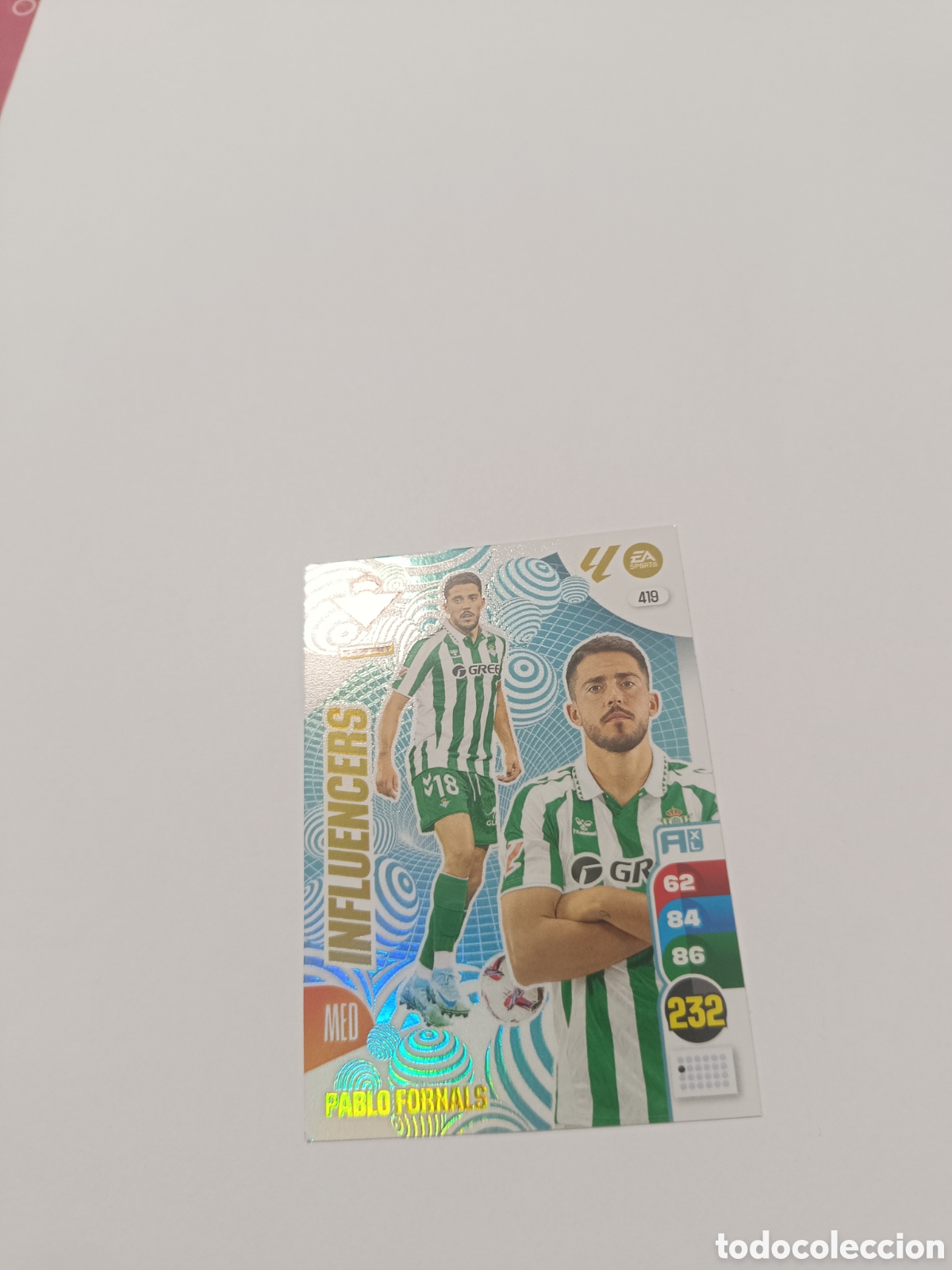 Cromos de f&uacute;tbol: Adrenalyn 24-25 influencers fornals 419