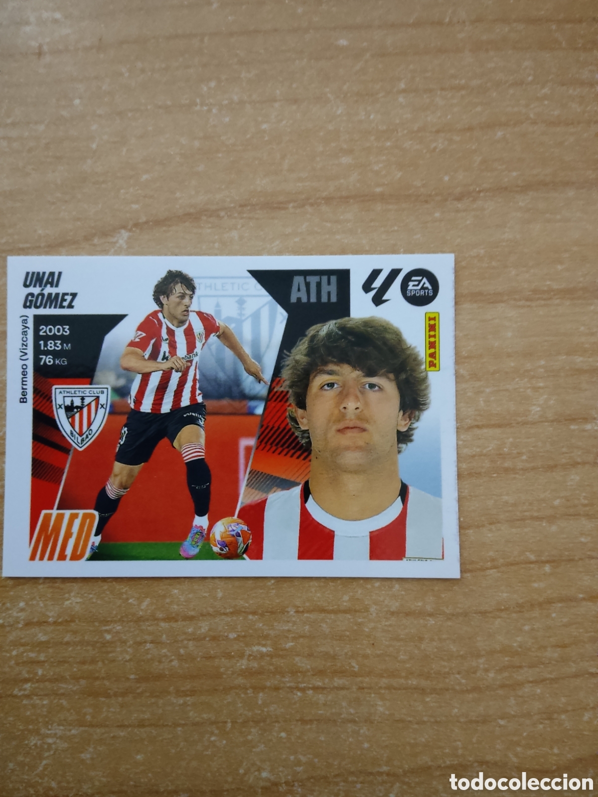 Cromos de f&uacute;tbol: 14 UNAI GOMEZ ATHLETIC CLUB LIGA ESTE 2025 2026