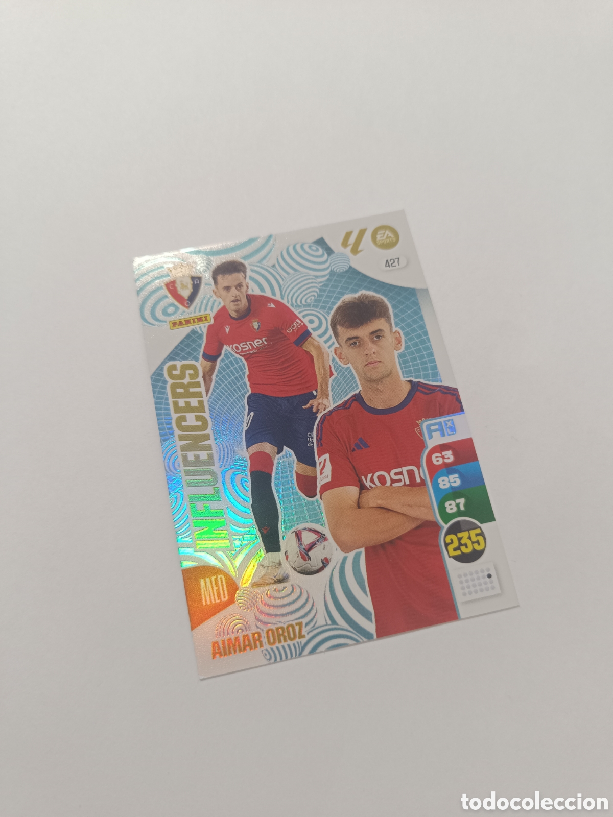 Cromos de f&uacute;tbol: Adrenalyn 24-25 influencers Aimar oroz 427