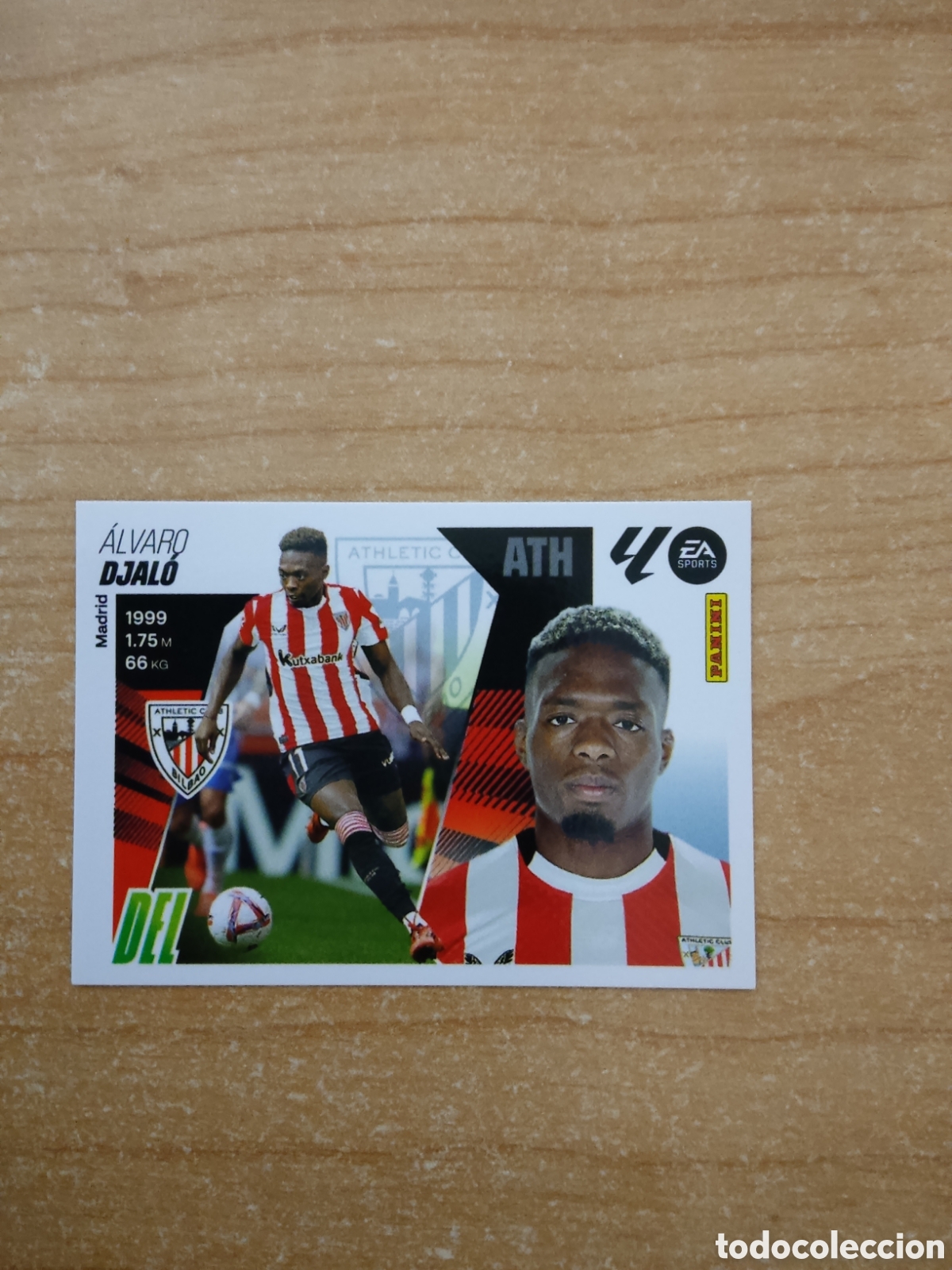 Cromos de f&uacute;tbol: 17B DJALO ATHLETIC CLUB LIGA ESTE 2025 2026