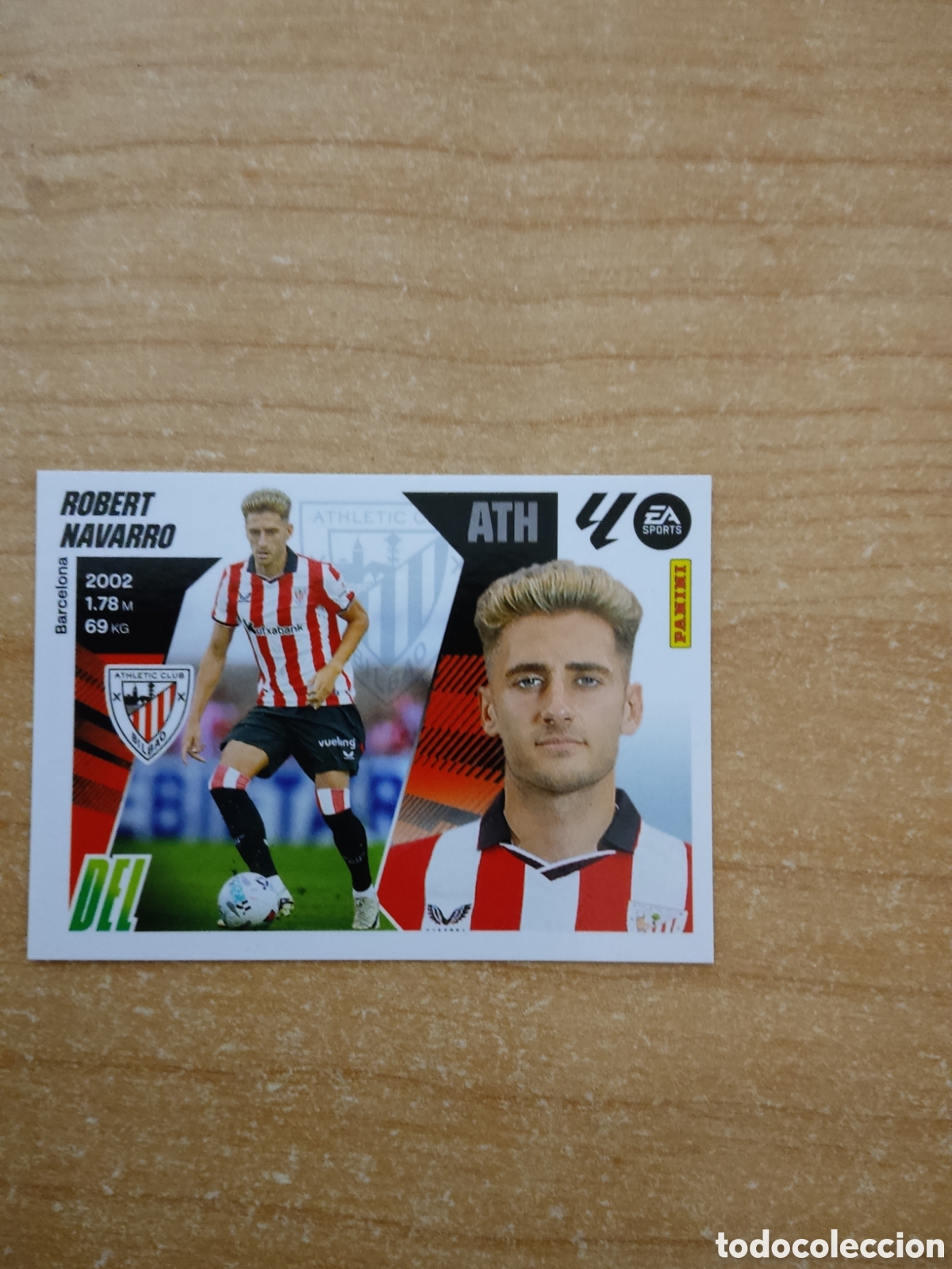 Cromos de f&uacute;tbol: 4 ROBERT NAVARRO &Uacute;LTIMO FICHAJE ATHLETIC CLUB LIGA ESTE 2025 2026