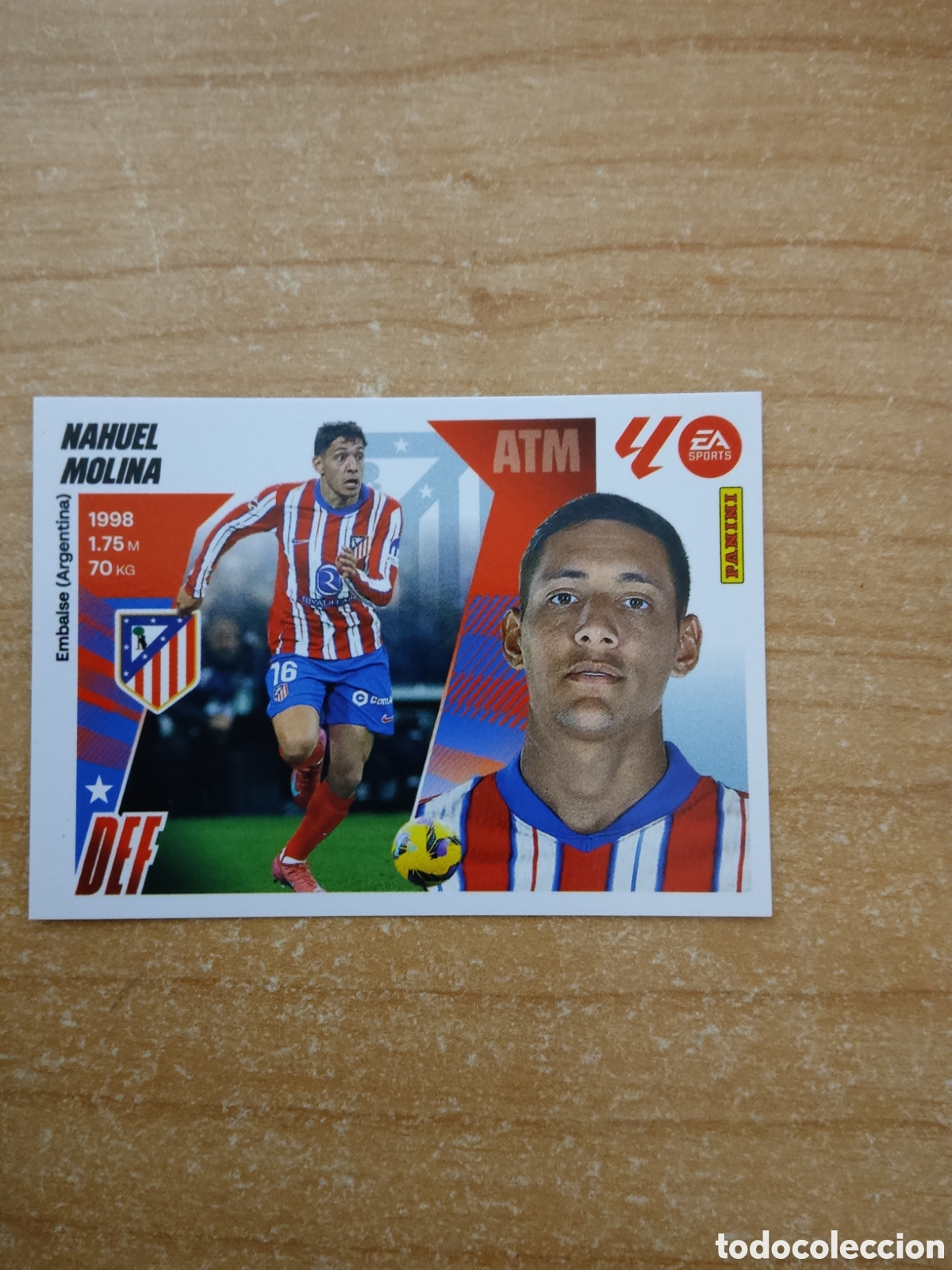 Cromos de f&uacute;tbol: 5 NAHUEL MOLINA ATLETICO MADRID LIGA ESTE 2025 2026