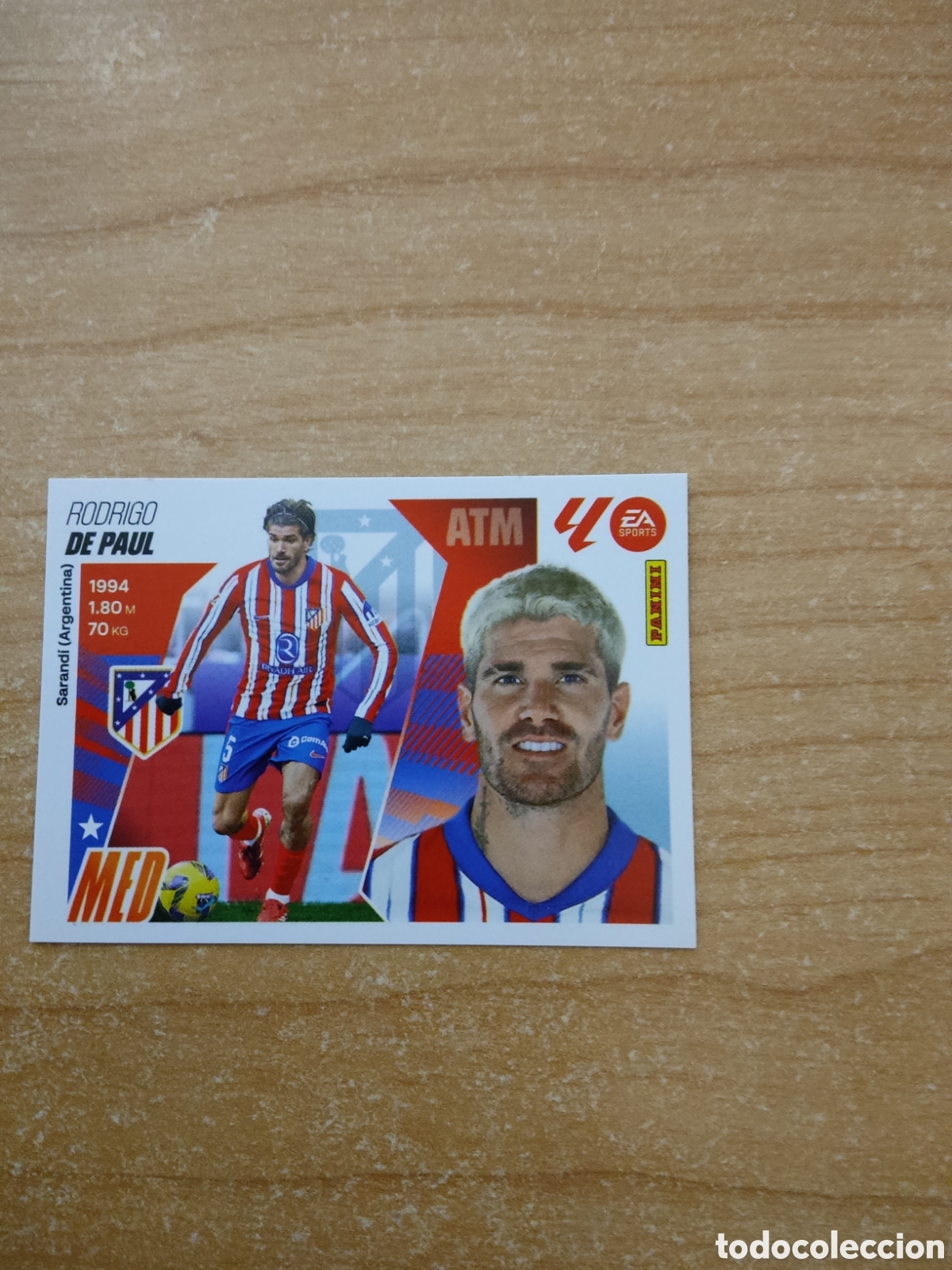 Cromos de f&uacute;tbol: 12 RODRIGO DE PAUL ATLETICO MADRID LIGA ESTE 2025 2026