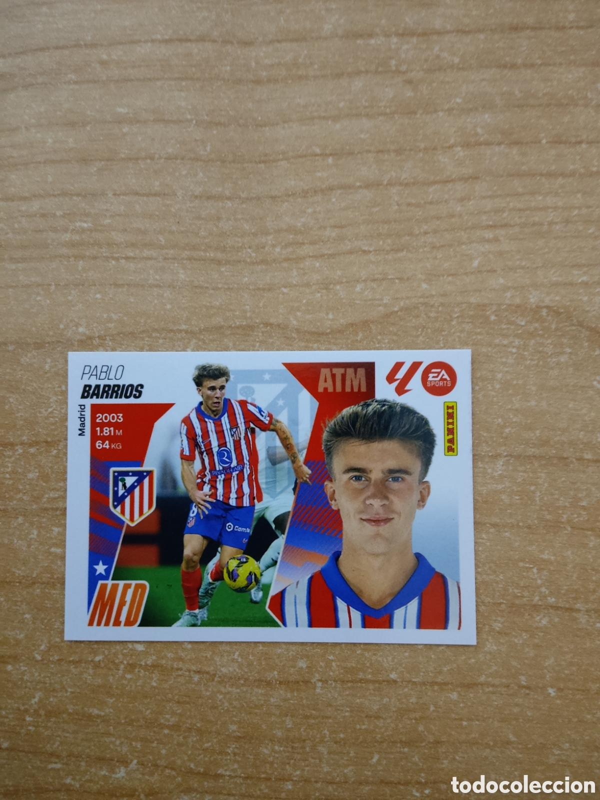 Cromos de f&uacute;tbol: 13 PABLO BARRIOS ATLETICO MADRID LIGA ESTE 2025 2026