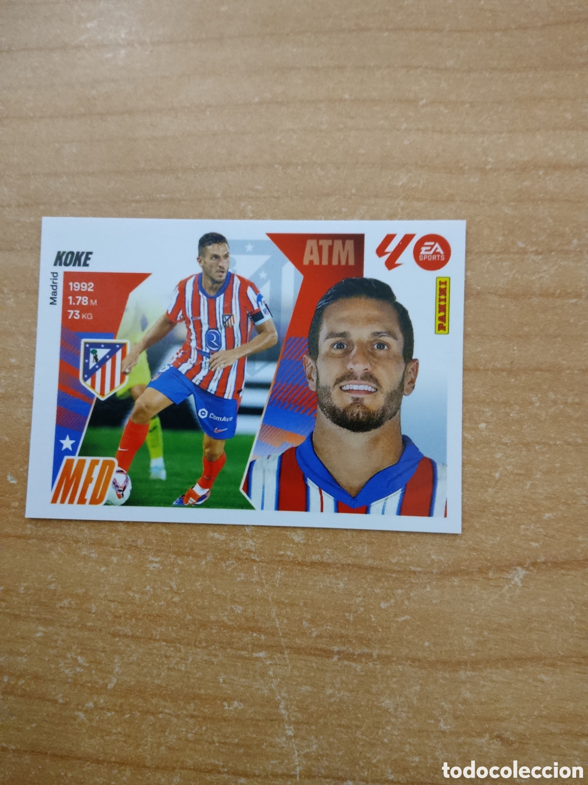 Cromos de f&uacute;tbol: 14 KOKE ATLETICO MADRID LIGA ESTE 2025 2026