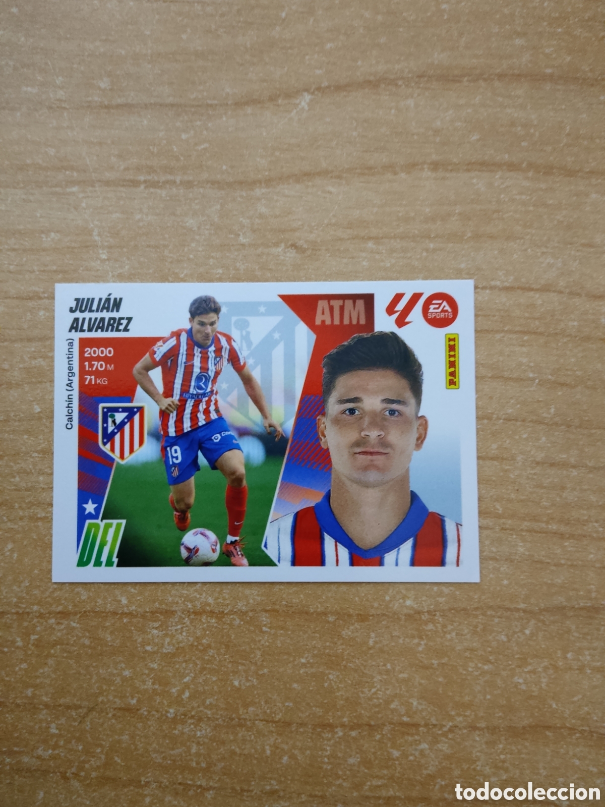 Cromos de f&uacute;tbol: 19 JULIAN ALVAREZ ATLETICO MADRID LIGA ESTE 2025 2026